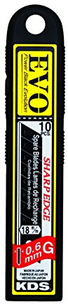 Japanklingen KDS 18mm extrem scharf und 0,6 mm stark 10 Stück Power Black