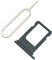 Cemobile SIM Card Tray Slot Holder Replacement for iPhone 7 4.7 Inch + SIM Card Tray Open Eject Pin (Black)