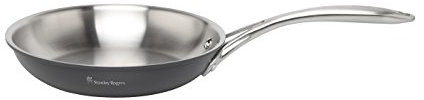 Stanley Rogers Bratpfanne Bi-Ply Ø 24 cm - Hochwertiger Edelstahl, Antihaft-Eigenschaften, hitzebeständig bis 200°C, spülmaschinen- & backofengeeignet, für alle Herdarten inkl. Induktion