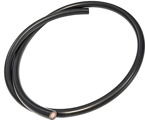 1M CAVO CANDELE 7MM CANDELA AUTO MOTO SCOOTER CICLOMOTORE UNIVERSALE HT ACCENSIONE NERO PVC RAME