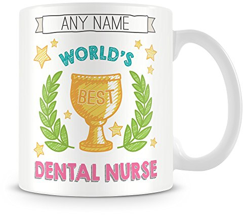 MUGGZ Dental Nurse Mug - Worlds Best Personalised Cup Gift - Customise with Name