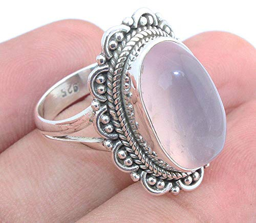 Rose Quartz 925 Sterling Silver Handmade Jewelry
