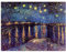 Kunstdruck Poster - Vincent van Gogh Sternennacht über der Rhône 30x20 cm ca. A4 - Alte Meister Bild ohne Rahmen