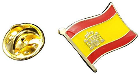 Gemelolandia | Bandera de España Pin de Solapa Pin de Traje con la Bandera de España | Pines Originales Para Regalar | Para las Camisas, la Ropa o para tu Mochila | Detalles Divertidos