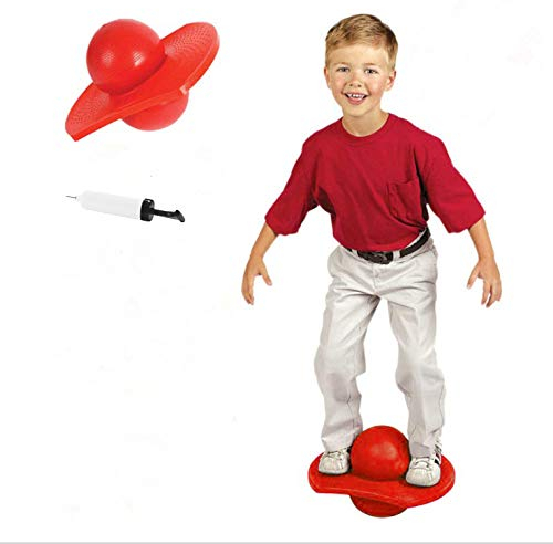 Hüpfball Kinder Erwachsene Springen Ball Jumping Hopper Balance Board Yoga Pilates Gymnastik Bounce Space Ball Outdoor Indoor Sportball Fitnessball Junge Mädchen Balance Hopping Board