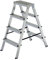BRB Alu-Klappleiter Doppelleiter Bockleiter Malerleiter Leiter 2x4 Stufen