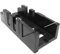 Fafeicy Mitre Box, 285x90x50mm/11.2x3.54x1.97in Miter Saw Box, 0/45/90 Degree Mitre Block, Wood Gypsum Cutting Tool for Wood, Black