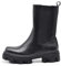 IF Fashion Stivali Stivaletti Anfibi Scarpe Chelsea da Donna Platform Elastico con Suola Track 6605 Nero N.39