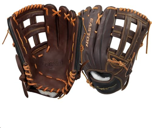 Easton | FLAGSHIP Baseball Glove | Left Hand Throw | 12.75 - H-Web | Brown/Black