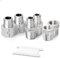 ERGAOBOY 6 STÜCKE 1/8 BSP x 1/4 BSP geschmiedete Edelstahl Rohrverschraubung, Sechskantbuchse, Reduzieradapter, Reduzier Sechskant Nippelverbinder