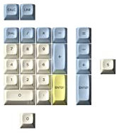 DROP MiTo MT3 Godspeed R2 Keycap Set, PBT Hi-Profile, Cherry MX Compatible Add to Base Kit for 96-Key, Full-Size, and 1800 Keyboards (Apollo Numpad Kit)