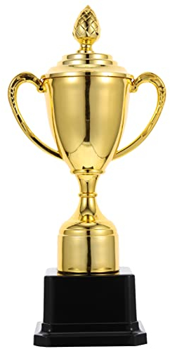 STOBOK Gold Award Trophy Cup Large Trophy Props First Place Winner Award Trophies Prize Cup Toy for Party Favors Sports Event Game Rewards