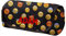 Personalisierte Mäppchen Federtasche mit Namen Schlamperbox Federmäppchen mit Klettverschluss Klappe Schüleretui Stiftemappe mit Zwei Reißverschlüssen Emoji Black [151]