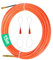 CONNECTION Fish Tape Cable Puller Long 15M Width 3mm Cable Pullers for Electrical Cables Electrical Wire Threader with 2 Metal Lock Wires for Communication Cable,Floor,Wall,Duct(Orange)