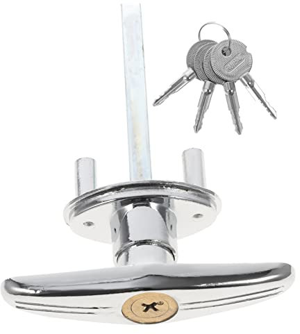 VILLFUL Serrure De Porte De Garage Poignée En T Kit De Serrure Déverrouillage D'urgence Compatible La Plupart Des Ouvre-portes