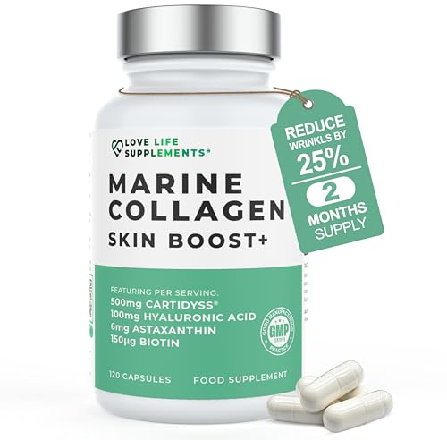 Marine Collagen Skin Boost+ Astaxanthin & Hyaluronic Acid, 120 Capsules