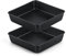 Onader Non-Stick Cake Tin, Stainless Steel Oven Baking Pan Square Cake Mould for Cakes Brownies and Roasting, Healthy & Durable, Rust Resistant & Easy Clean (6+6 Inch)
