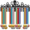 CREATCABIN My Medals Medaillenaufhänger,Medaillenhalter,Stern,Trophäenständer,Rahmen,Sport,Metall,Zum Aufhängen,Sportlerauszeichnungen,Eisen,Wandhalterung,Dekor Für Wettkampfband,Schwarz,40x15cm