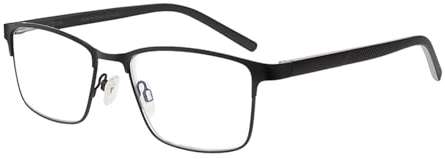 Tide Blaulichtfilter Edelstahl Lesebrille Brille Herren Lesehilfe – Unzerbrechliche, Blaues Licht Blockierende Computer-Lesebrille - Schwarz+ 1,5 Dioptrien