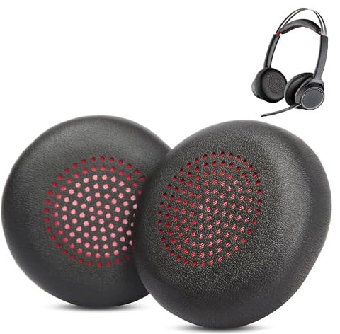 ACCOUTA Earpads Cushion Compatible with Plantronics Voyager Focus UC B825 Headset Ear pads replacement with Softer Protein Leather and Memory Foam