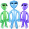 3 Stück Aufblasbaren Aliens,Alien Ballons,75cm Aliens Aufblasbares Spielzeug,Alien Partydekorationen,Halloween Aufblasbarer Alien,Kinder Geburtstagsparty Deko