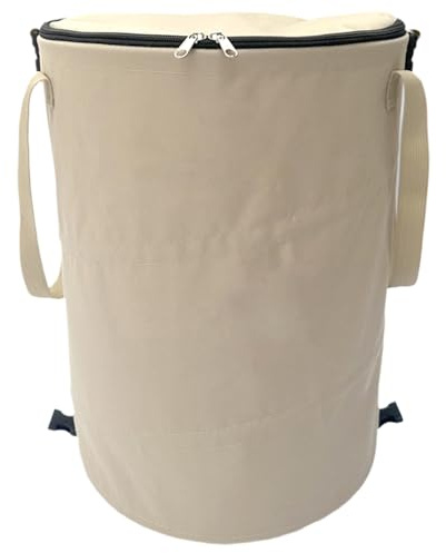 Ngbbby Camping Bin Collapsible, 37L Large Capacity Oxford Cloth Pop-Up Garden Bin with Handle, Portable Collapsible Garden Waste Bags for Camping BBQ Hiking