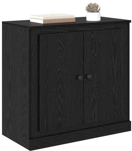 vidaXL Sideboard 70 x 35,5 x 67,5 cm Schwarz Eichen-Optik