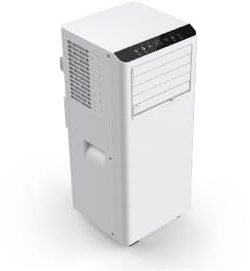7000 BTU 3 en 1 Aire Acondicionado Portátil con Funciones de Refrigeración, Ventilación y Deshumidificación, 2 Velocidades de Ventilador, Temporizador de 24 Horas, Control Remoto y Pantalla LED