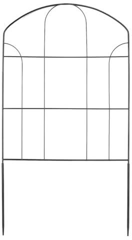 TOPINCN Clôture de Jardin en Fer, Panneau de Clôture en Fil Métallique Robuste pour Bordure de Parterre de Fleurs, avec Piquets de Sol pour Animaux de Compagnie, Lapins, Poules et