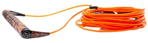 Hyperlite 2021 SG Handle with 80ft A-Line Wakeboard Tow Rope - Orange