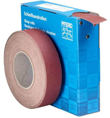 PFERD Schleifbandrolle | Gewebe, 38mm x 25m, Korund A80 | 45016408 – für universelle Anwendung