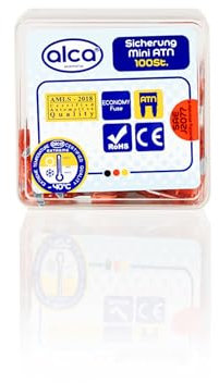 alca® Mini-Sicherung 10A 100 Stück Economy Box
