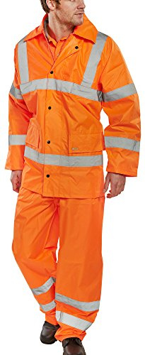 LIGHTWEIGHT EN471 EN343 SUIT ORANGE 5XL