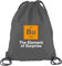 Shirtstreet24, Halloween - The Element Of Surprise, Nerd Turnbeutel Rucksack Sport Beutel, Größe: onesize,Dunkelgrau