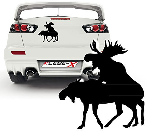 Kopulierende Elche Norwegen Schweden Aufkleber Fun Sticker lustige Tiermotiv Autoaufkleber Tattoo |KB230V2