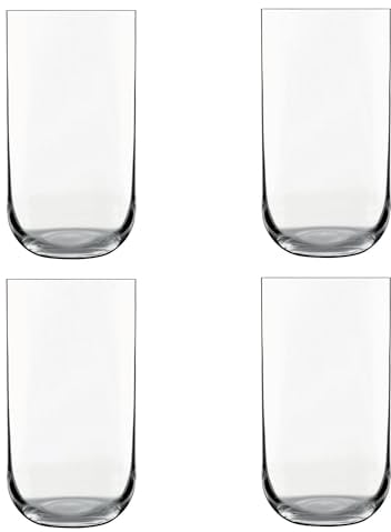 Luigi Bormioli Sublime 600 ml Getränkegläser, Glas, farblos, 4 Count (Pack of 1), 4