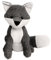 Carousel Home and Gifts Textured Fabric Fox Doorstop ~ Grey British Wildlife Fox Door Stop