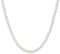 Valero Pearls Damen Perlenhalskette Hochwertige Süßwasser-Zuchtperlen 7-8 mm Rund weiß 925 Sterling Silber - Perlenkette Halskette mit echten Perlen