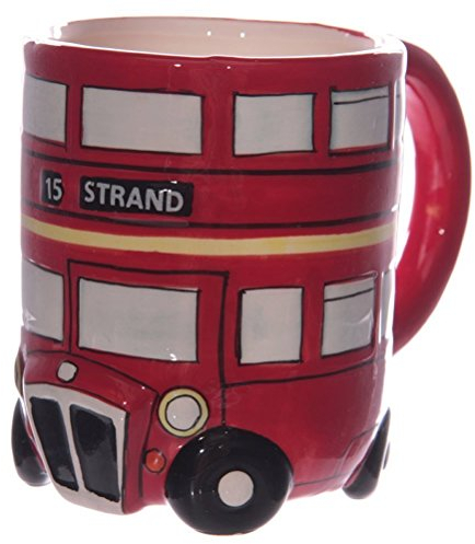 Puckator London Red Routemaster Bus Ceramic Shaped Mug, Tea Coffee Hot Drinks, Decorative Gift Box, Home Kitchen Office Height 10cm Width 13.5cm Depth 8.5cm