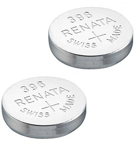 2 x Renata 396 Watch 1.5V Battery Swiss Made SR726SW Silver Oxide Cell