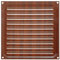 Brinox B70220Z - Rejilla de ventilación (15 x 15 cm) color madera oscura