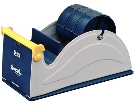 Excell EX-17 Steel Desk Top Tape Dispenser: 3 in. breite (Blau grau) / *padded foam unterseite