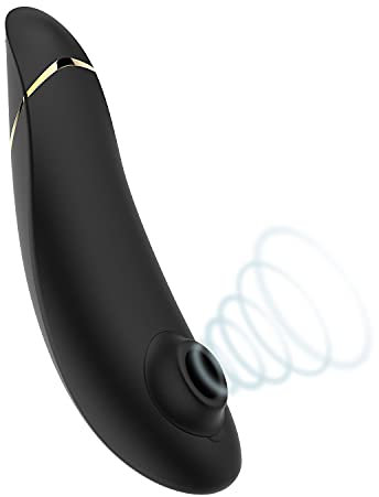 Womanizer Premium Klitoris Sauger Erotik Auflege Vibrator für Frauen Sex Spielzeug Dildo | Druckwellenvibrator Stimulator | Sexspielzeug für Erwachsene für Paare | Geschenke für Frauen | Schwarz