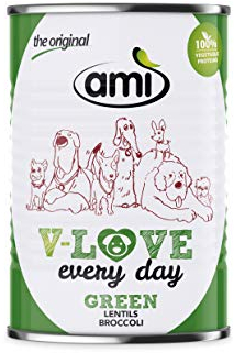 AMI Dog Green Futterkibo für Hunde 100% pflanzliches Protein (12x 400g)