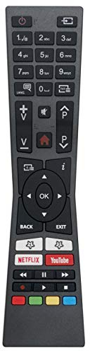 ALLIMITY RM-C3331 RMC3331 Mando a Distancia reemplazado por JVC Smart 4K UHD TV with Youtube Netflix Buttons LT-40V55LFA LT-40V55LU LT-43V55LFA LT-49V55LU LT-55V65LUA LT-55VU63M LT-65V95LU