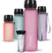 720°DGREE Trinkflasche 1l “uberBottle“ softTouch +Früchtebehälter - BPA-Frei - Schlanke Wasserflasche für Sport, Fitness, Fahrrad, Uni, Outdoor - Tritan Sportflasche Leicht, Stoßfest, Wiederverwendbar