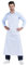 Nanxson Delantal impermeable para hombre Fábrica de carnicero que lava el delantal de trabajo ajustable CF3113 (L, Blanco)