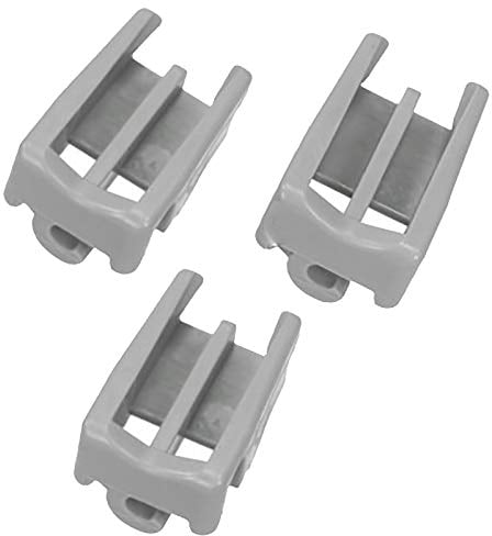SPARES2GO Upper Basket Wheel Bearing Flip Tynes Kit compatible with Neff Dishwasher (Pack of 3)