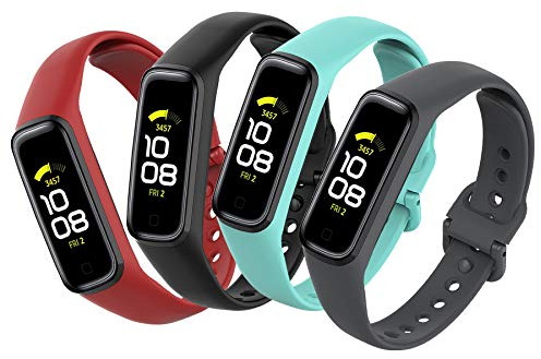 SenMore 4 Pezzi Cinturino Compatibile con Samsung Galaxy Fit2, Cinturino in Silicone di Ricambio per Orologio Samsung Galaxy fit2
