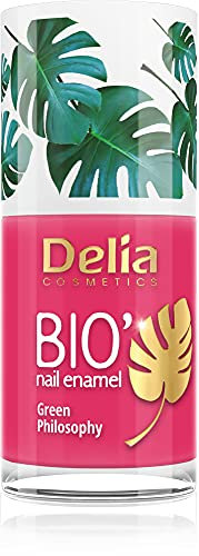 Delia Cosmetics - Nagellack Bio Green - LOLLIPOP - Veganfreundlich- Perfekte Deckkraft & Glanz - Einfache & schnelle Anwendung - Natürliche Inhaltsstoffe - Langanhaltende Farbe bis zu 6 Tagen - 11ml